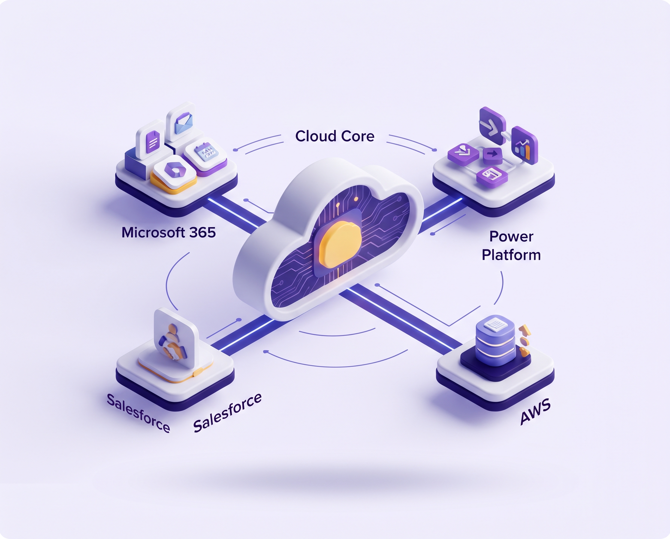 Cloud services illustration
